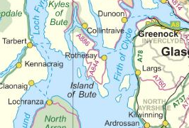 bute map